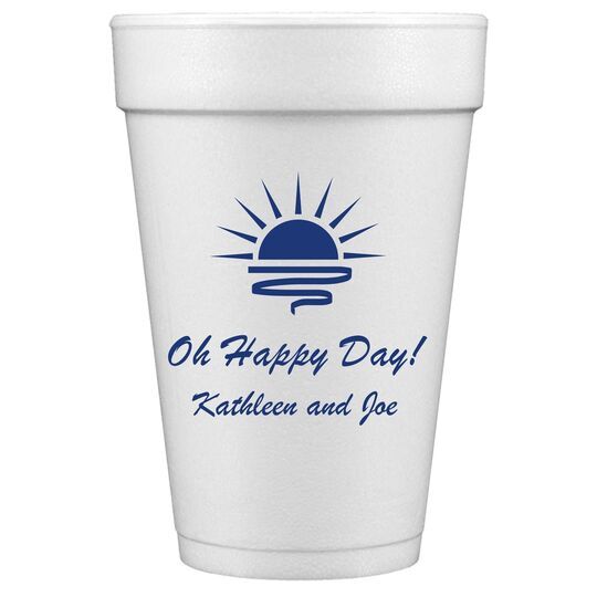 Sunrise Styrofoam Cups